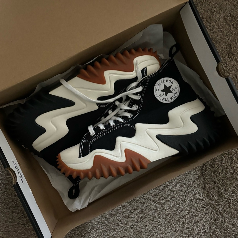 converse high top run star motion platforms